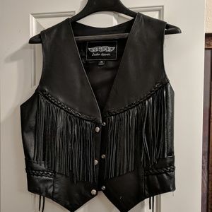 Leather vest